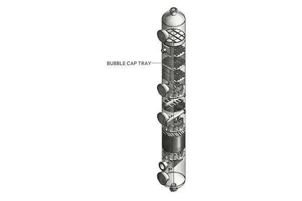 Bubble Cap Tray